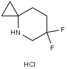 6,6-Difluoro-4-azaspiro[2.5]octane (hydrochloride) Struktur