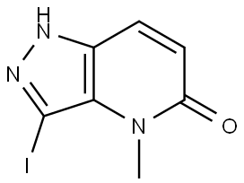 3-Iodo-4-methyl-1,4-dihydro-5H-pyrazolo[4,3-b]pyridin-5-one Structure