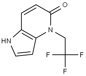 4-(2,2,2-Trifluoroethyl)-1,4-dihydro-5H-pyrrolo[3,2-b]pyridin-5-one Structure