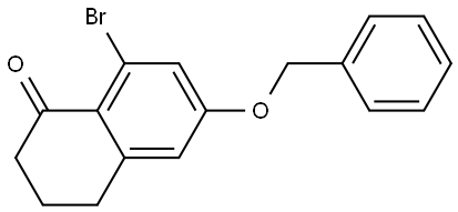 6-(Benzyloxy)-8-bromo-3,4-dihydronaphthalen-1(2H)-one Struktur