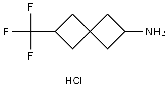 6-(Trifluoromethyl)spiro[3.3]heptan-2-amine hydrochloride Struktur