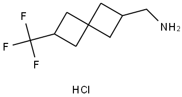 (6-(Trifluoromethyl)spiro[3.3]heptan-2-yl)methanamine hydrochloride Struktur