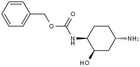 Benzyl ((1S,2R,4S)-4-amino-2-hydroxycyclohexyl)carbamate Struktur