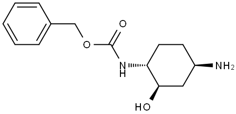 Benzyl ((1R,2R,4R)-4-amino-2-hydroxycyclohexyl)carbamate Struktur