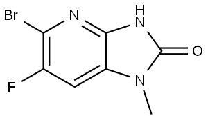 5-Bromo-6-fluoro-1-methyl-1,3-dihydro-2H-imidazo[4,5-b]pyridin-2-one Structure