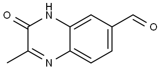 2-Methyl-3-oxo-3,4-dihydroquinoxaline-6-carbaldehyde Struktur