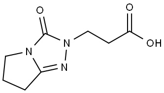 3-(3-Oxo-6,7-dihydro-3H-pyrrolo[2,1-c][1,2,4]triazol-2(5H)-yl)propanoic acid Structure