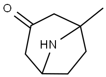 1-Methyl-8-azabicyclo[3.2.1]octan-3-one Struktur