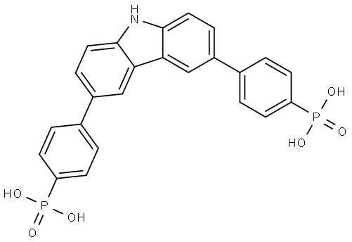 ((9H-carbazole-3,6-diyl)bis(4,1-phenylene))bis(phosphonic acid),3093652-40-2,结构式