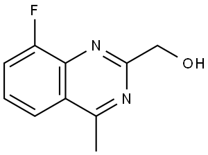(8-Fluoro-4-methylquinazolin-2-yl)methanol Struktur