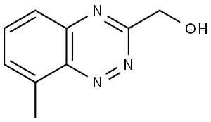 (8-Methylbenzo[e][1,2,4]triazin-3-yl)methanol Struktur