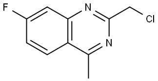 2-(Chloromethyl)-7-fluoro-4-methylquinazoline Struktur