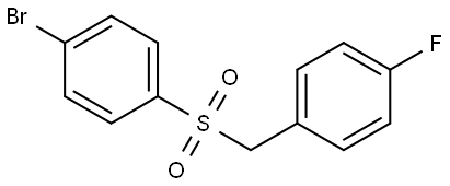 1-Bromo-4-[[(4-fluorophenyl)methyl]sulfonyl]benzene Structure