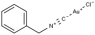 Gold, chloro[[(isocyano-κC)methyl]benzene]- Structure