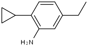 2-Cyclopropyl-5-ethylaniline Structure