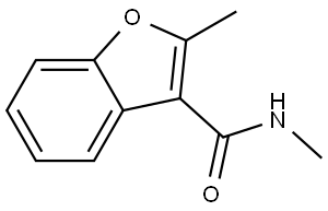 3-Benzofurancarboxamide, N,2-dimethyl- Structure