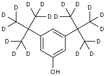 Phenol, 3,5-bis[1,1-di(methyl-d3)ethyl-2,2,2-d3]- Struktur