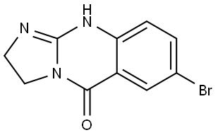 7-bromo-2,3-dihydro-1H-imidazo[2,1-b]quinazolin-5-one Struktur