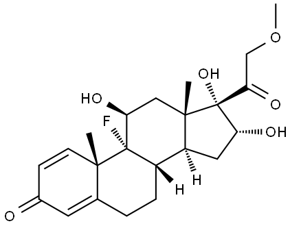 Pregna-1,4-diene-3,20-dione, 9-fluoro-11β,16α,17-trihydroxy-21-methoxy-|曲安西龙杂质