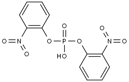 Phosphoric acid bis(2-nitrophenyl) ester Struktur