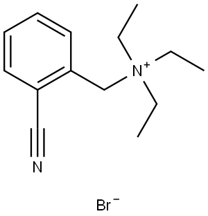 Benzenemethanaminium, 2-cyano-N,N,N-triethyl-, bromide (1:1) Struktur