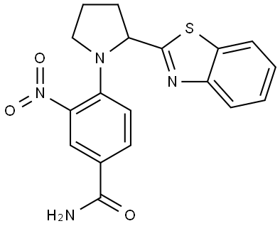 Benzamide, 4-[2-(2-benzothiazolyl)-1-pyrrolidinyl]-3-nitro-|
