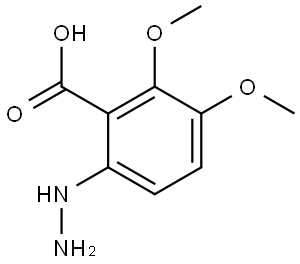 Benzoic acid, 6-hydrazinyl-2,3-dimethoxy- Struktur