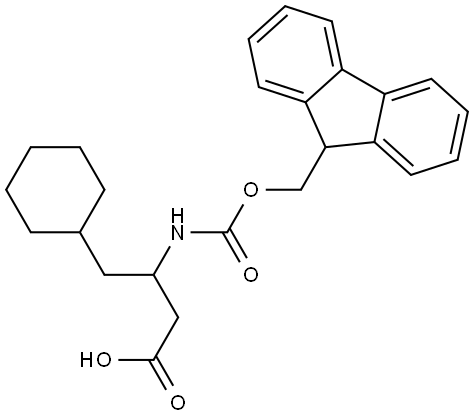 3-(Fmoc-amino)-4-cyclohexylbutanoic acid Structure