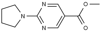 Methyl 2-(1-pyrrolidinyl)-5-pyrimidinecarboxylate Structure