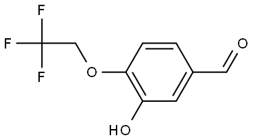 3-Hydroxy-4-(2,2,2-trifluoroethoxy)benzaldehyde Structure