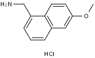 (6-Methoxynaphthalen-1-yl)methanamine hydrochloride Struktur