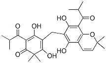 4-[[5,7-dihydroxy-2,2-dimethyl-8-(2-methylpropanoyl)chromen-6-yl]methy l]-3,5-dihydroxy-6,6-dimethyl-2-(2-methylpropanoyl)cyclohexa-2,4-dien- 1-one,10-00-4,结构式