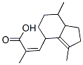 (Z)-3-(3,7-dimethyl-2,4,5,6,7,7a-hexahydro-1H-inden-4-yl)-2-methyl-pro p-2-enoic acid 化学構造式
