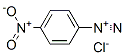 4-ニトロ-1-ベンゼンジアゾニウム·クロリド 化学構造式