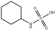 N-シクロヘキシルスルファミン酸 化学構造式