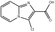 3-クロロイミダゾ[1,2-A]ピリジン-2-カルボン酸 化学構造式