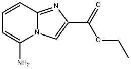 5-アミノ-1H-イミダゾ[1,2-A]ピリジン-2-カルボン酸エチル 化学構造式
