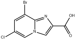 8-Bromo-6-chloroimidazo[1,2-a]pyridine-2-carboxylic acid Struktur