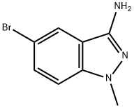 5-溴-1-甲基-1H-吲唑-3-胺,1000018-06-3,结构式