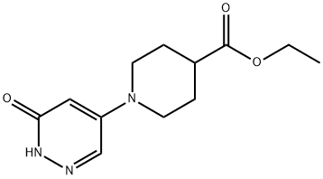 ethyl 1-(6-oxo-1,6-dihydro-4-pyridazinyl)-4-piperidinecarboxylate Structure