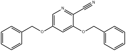 3,5-bis-benzyloxy-pyridine-2-carbonitrile Structure