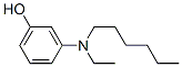 m-[Ethyl(hexyl)amino]phenol Struktur