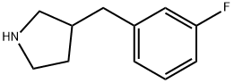 3-(3-fluorobenzyl)pyrrolidine Struktur