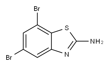 5,7-二溴-2-苯并噻唑胺, 1000289-40-6, 结构式