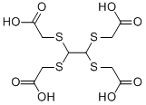 2,2′,2′′,2′′′-[1,2-联二亚甲基四(硫代)]四乙酸, 10003-69-7, 结构式