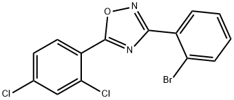 3-(2-BroMophenyl)-5-(2,4-dichlorophenyl)-1,2,4-oxadiazole 化学構造式