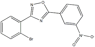 3-(2-BroMophenyl)-5-(3-nitrophenyl)-1,2,4-oxadiazole Structure