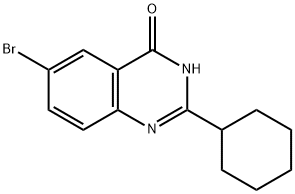 6-Bromo-2-cyclohexylquinazolin-4(3H)-one Structure