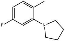 1-(5-Fluoro-2-methylphenyl)pyrrolidine Struktur