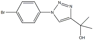 2-(1-(4-BroMophenyl)-1H-1,2,3-triazol-4-yl)propan-2-ol Struktur